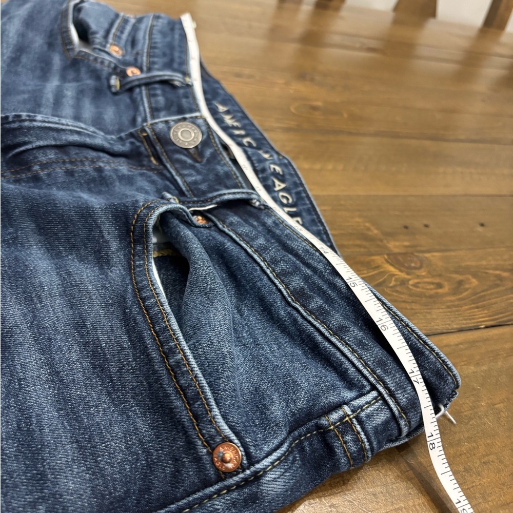 American Eagle Outfitters Airflex+ Dark Blue Straight Leg Jeans - Picture 4 of 4